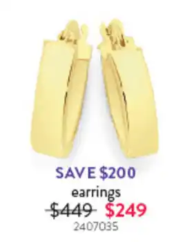 Goldmark earrings offer