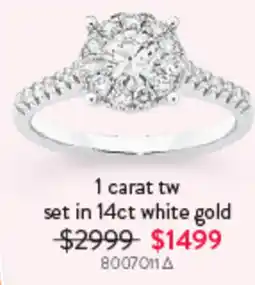 Goldmark 1 carat tw set in 14ct white gold offer
