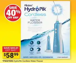 Cincotta Chemist Piksters HydroPik Cordless Water Flosser offer