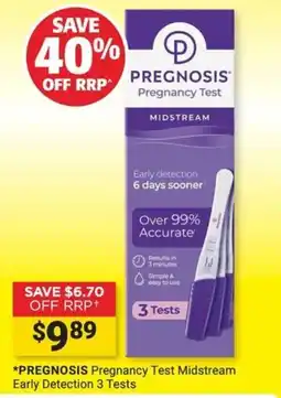 Cincotta Chemist Pregnosis Pregnancy Test Midstream offer