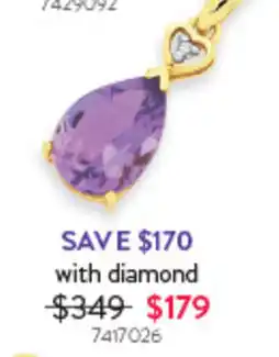 Goldmark Heart diamond pendant offer