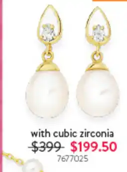 Goldmark Earrings with cubic zirconia offer