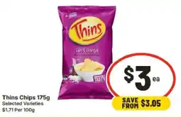 IGA Thins Chips offer