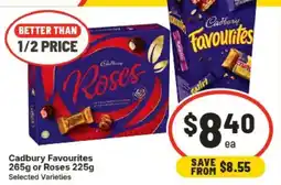 IGA Cadbury Favourites Roses offer