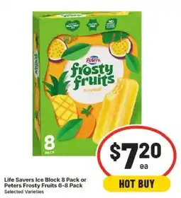 IGA Peters Frosty Fruits tropical offer