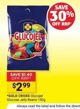 Cincotta Chemist Gold Cross Glucojel Glucose Jelly Beans offer