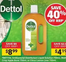 Cincotta Chemist Dettol Antibacterial Disinfectant Liquid Solution offer
