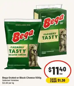 IGA Bega Grated or Block Cheese offer