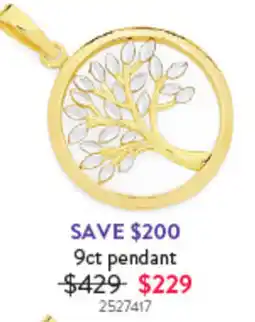 Goldmark 9ct pendant offer