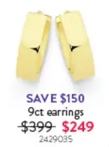 Goldmark 9ct earrings offer