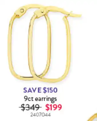 9ct earrings