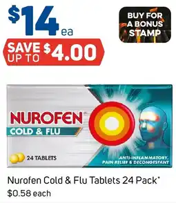 Foodland Nurofen Cold & Flu Tablets offer