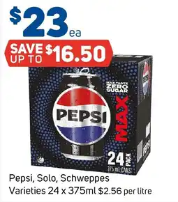 Foodland Pepsi, Solo, Schweppes Varieties offer
