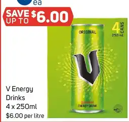 Foodland V Energy Drinks offer