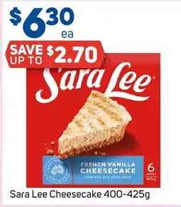 Foodland Sara Lee Cheesecake offer