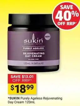 Cincotta Chemist Sukin Purely Ageless Rejuvenating Day Cream offer