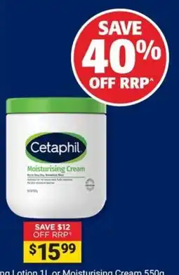 Cincotta Chemist Cetaphil Moisturising Cream offer