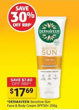 Cincotta Chemist Dermaveen Sensitive Sun Face & Body Cream offer