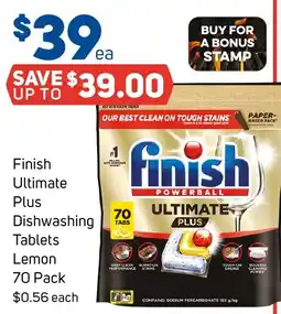 Foodland Finish Ultimate Plus Dishwashing Tablets Lemon offer