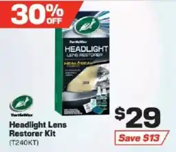 Repco TurtleWax Headlight Lens Restorer Kit offer