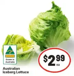 IGA Australian Iceberg Lettuce offer