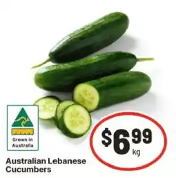 IGA Australian Lebanese Cucumbers offer
