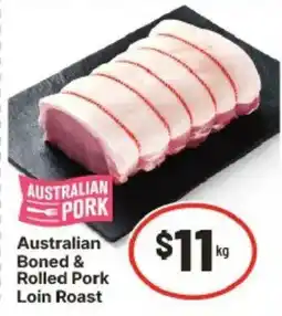 IGA Australian Boned & Rolled Pork Loin Roast offer