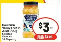 IGA Goulburn Valley Fruit in Juice offer