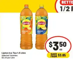 IGA Lipton Ice Tea 1.5 Litre offer