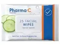 Good Price Pharmacy Pharma C Essentials Face Wipes Gentle Cucumber 25 Pack offer