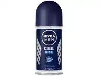 BIG W Nivea Men Cool Kick Anti-Perspirant Roll-On 50ml offer