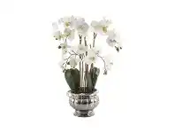 LivingStyles Petty Artificial Orchid Flower in Ceramic Pot offer