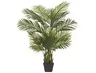 LivingStyles Potted Artificial Cane Palm, 120cm offer