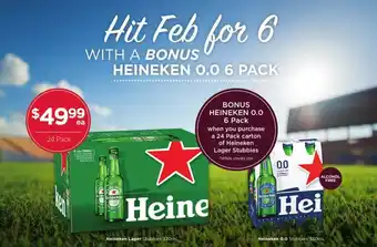Porters Heineken Lager Stubbies 330ml offer