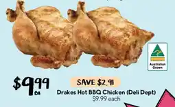 Drakes Drakes Hot BBQ Chicken offer
