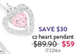 Goldmark cz heart pendant offer