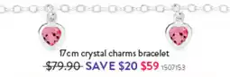 Goldmark 17cm crystal charms bracelet offer