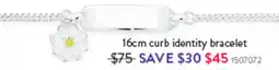 Goldmark 16cm curb identity bracelet offer
