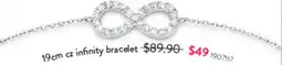 Goldmark 19cm cz infinity bracelet offer