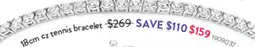 Goldmark 18cm cz tennis bracelet offer