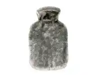 BIG W Feelgood Heat Up Hot Water Bottle & Cover 700ml - Grey Fur offer