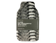BIG W Feelgood Heat Up Hot Water Bottle & Cover - Zebra Fur offer