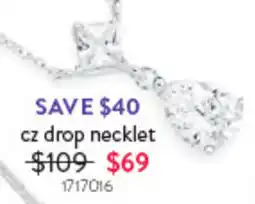 Goldmark cz drop necklet offer
