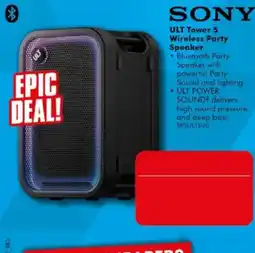 The Good Guys Sony ULT Tower 5 Wireless Party Speaker offer