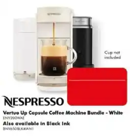 The Good Guys Nespresso Vertuo Up Capsule Coffee Machine Bundle - White offer