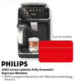 The Good Guys Philips 5500 Series LatteGo Fully Automatic Espresso Machine offer
