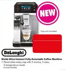 The Good Guys DeLonghi Eletta Ultra Connect Fully Automatic Coffee Machine offer