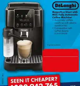 The Good Guys DeLonghi Magnifica Start with Milk Fully Automatic Coffee Machine offer
