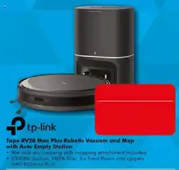 The Good Guys tp-link Tapo RV20 Max Plus Robotic Vacuum and Mop with Auto Empty Station offer