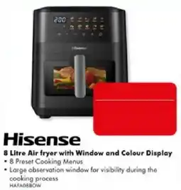 The Good Guys Hisense 8 Litre Air fryer with Window and Colour Display offer